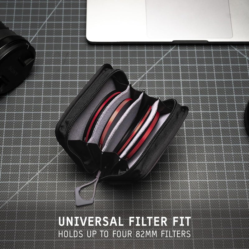 WANDRD Lens Filter Case - Store 4 Filters in Your Camera Backpack or Camera Case, Protect Photography Accessories from Scratches, Dust & Impact (Uyuni Purple) - Image 4
